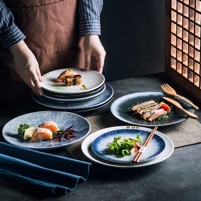 factory price ceramic white plates nordic porcelain plate set dinnerware crockery dished set bowl set dinning tableware