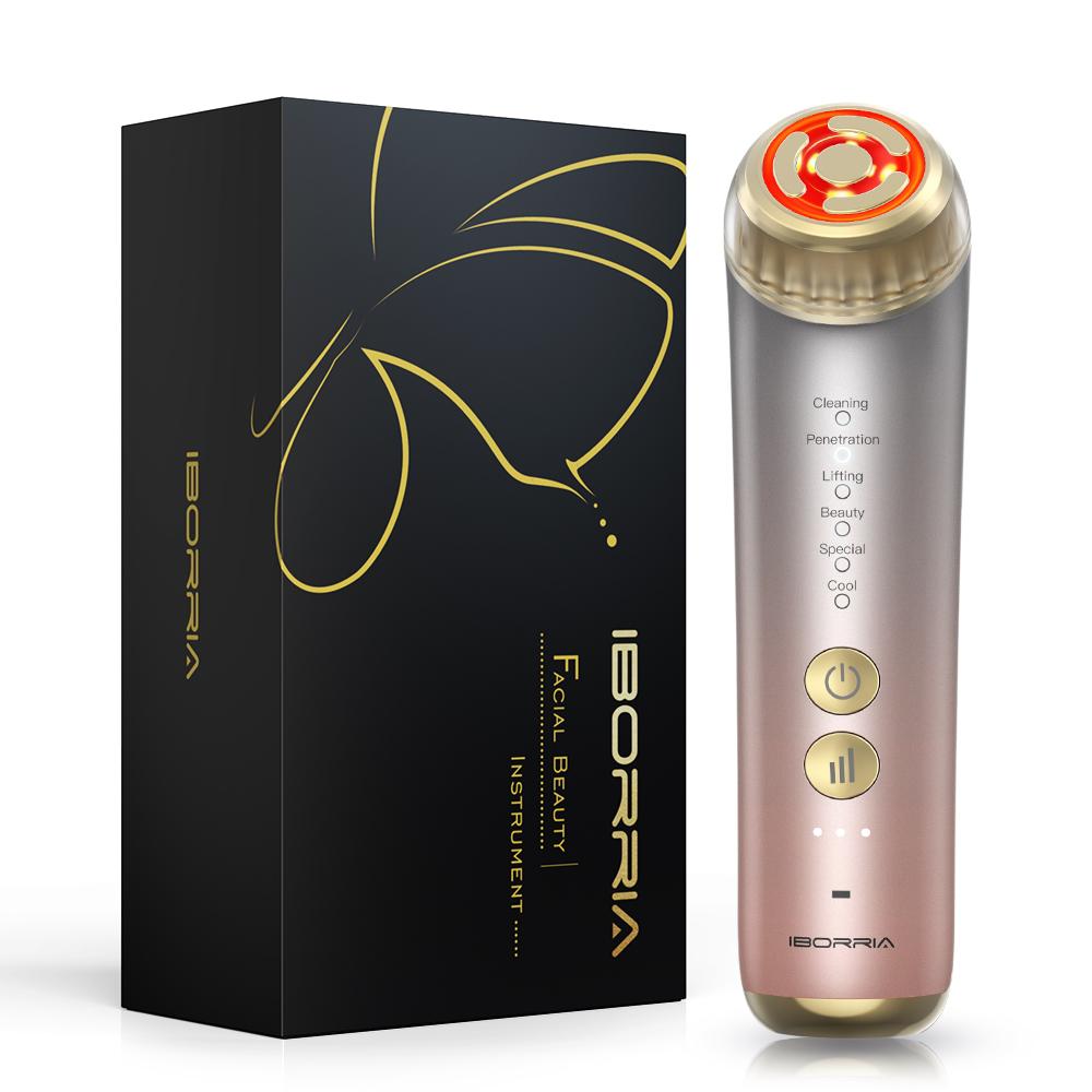6 In 1 Skin Tightening Led Ems Rf Face Lift Skin Care Device Portable Handheld Electric Beauty Instrument