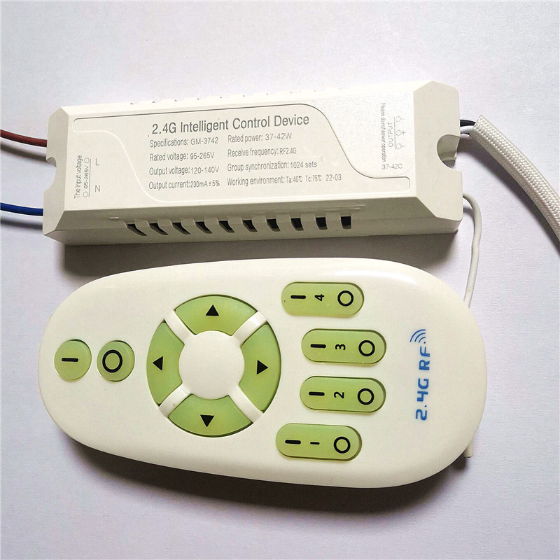 AC110V 240V 37W 42 Вт светодиодный потолочный светильник белый/теплый белый 5730 диммер регулировать цвета привод изолированный 2,4G дистанционное управление драйвер питания