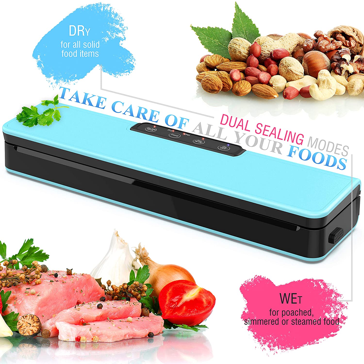 Вакуумный упаковщик Amazon Foodsaver, горячая Распродажа, Оригинальная китайская бытовая пластиковая фабрика, система вакуумной герметизации AC100-240V 75-85 Вт