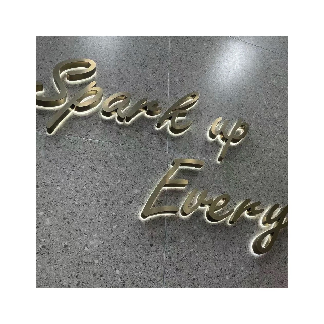 Advertising Customized Lighting Storefront Market Mall Shop Metal LED Backlit Letter Sign