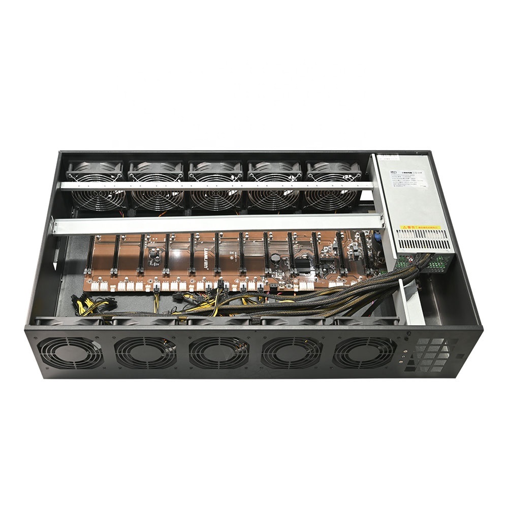 Корпус компьютера 12gpu башня 10 охлаждающих вентиляторов корпус сервера для 12 GPU заводская цена с LGA1151 установка для процессора расстояние 5,5 см B75