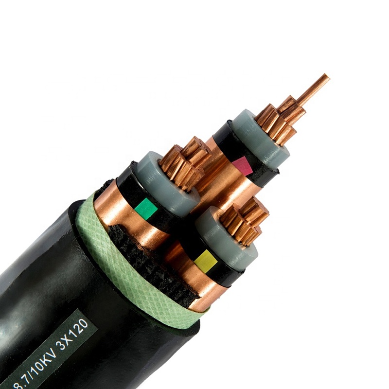 High voltage factory supply XLPE copper power cable 3 core cable price