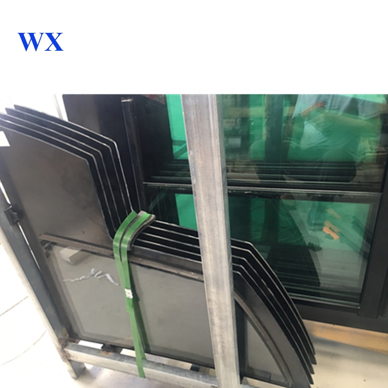 Green Bus Tempering Passenger Door Glass