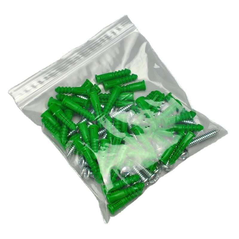 Eco-Friendly Wholesale Transparent Recyclable Custom Logo Plastic Zip Lock Bag