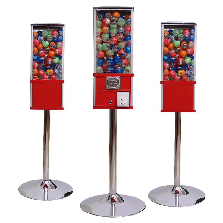 Новейший продукт, детский аппарат Gashapon, металлическая квадратная машина Gashapon с подставкой