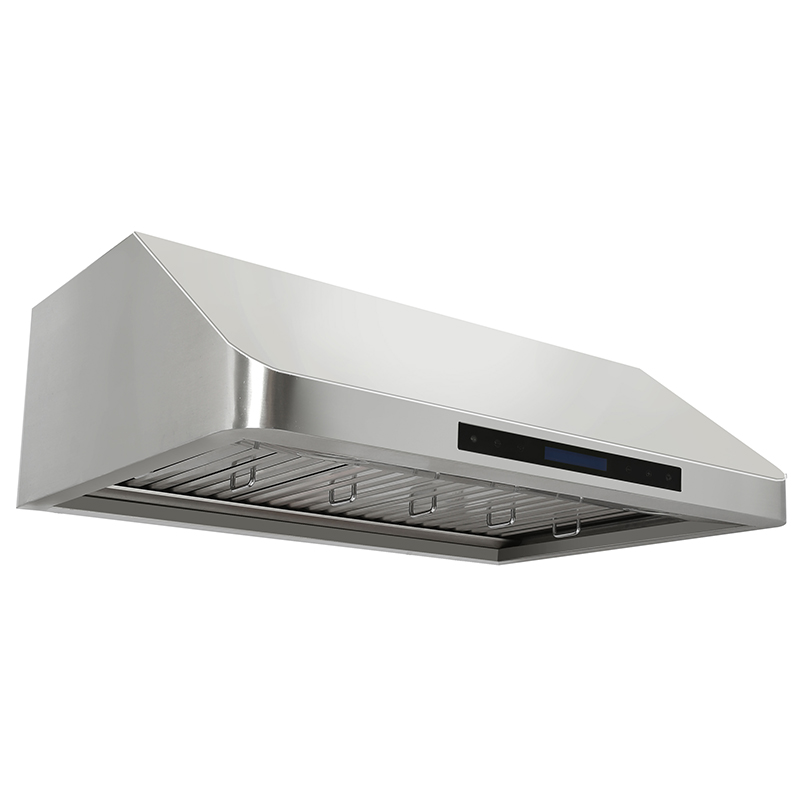 Stainless steel baffle filter 30 under cabinet Cooker Hood with 4-speed touch button
