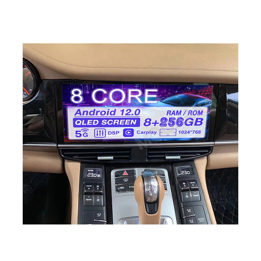 Автомагнитола на Android 12 для Porsche Cayenne 958 92A 2010 - 2017 Авто Стерео Carplay GPS навигация 8G + 256GB мультимедийный DVD-плеер
