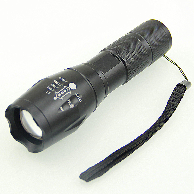 Hot sale zoomable rechargeable Battery Zoom Focus LED torch Waterproof Powerful Flashlight