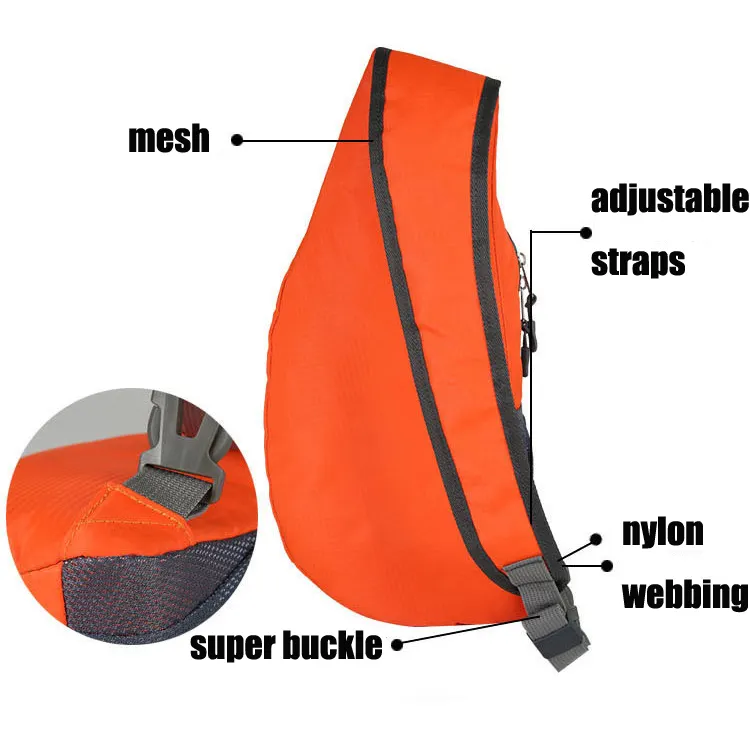Outdoor Crossbody Bag Folding Factory Custom LOGO Sports Chest Bag