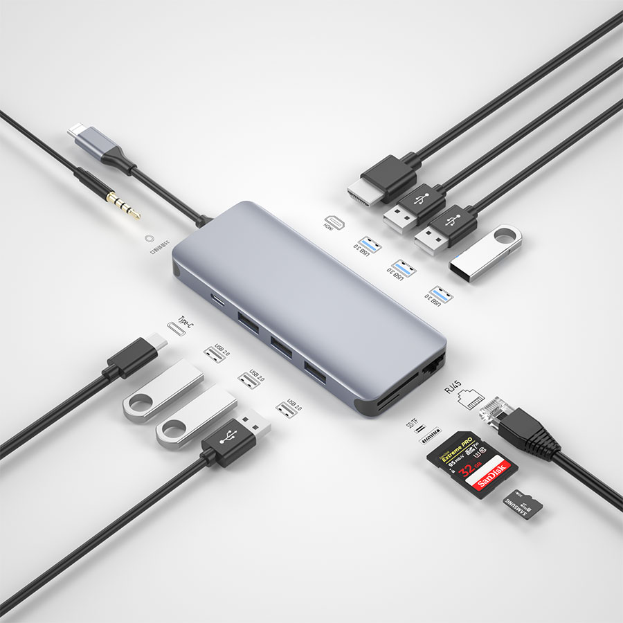 Charging Docking Station Laptop Type C 3 0 Usb Hub 4 in 1