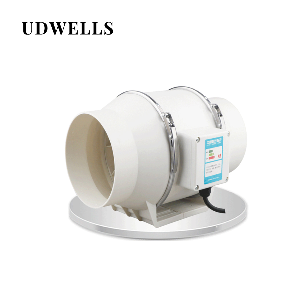 UDWELLS 4 6 8 дюймов вытяжка в линии вентилятор для воздуховода