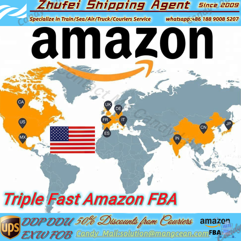 Дешевые логистические авиаперевозки США Fba Amazon, доставка из Китая в Amazon, США, тройное быстрое логистическое обслуживание для DDP Shippin