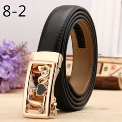 Wholesale Luxury Split Leather Belts with Fashion Alloy buckle Designer for Woman Custom Leather belt