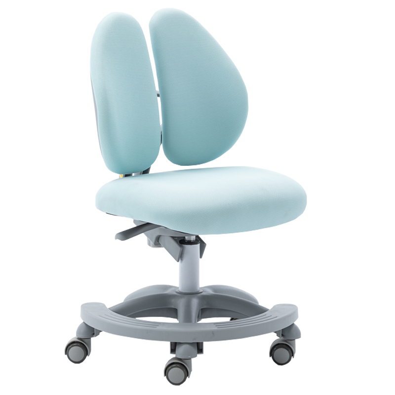 High Quality Eco Friendly Blue Height Adjustable Ergonomic Children Study Chair for Kids Learning Table