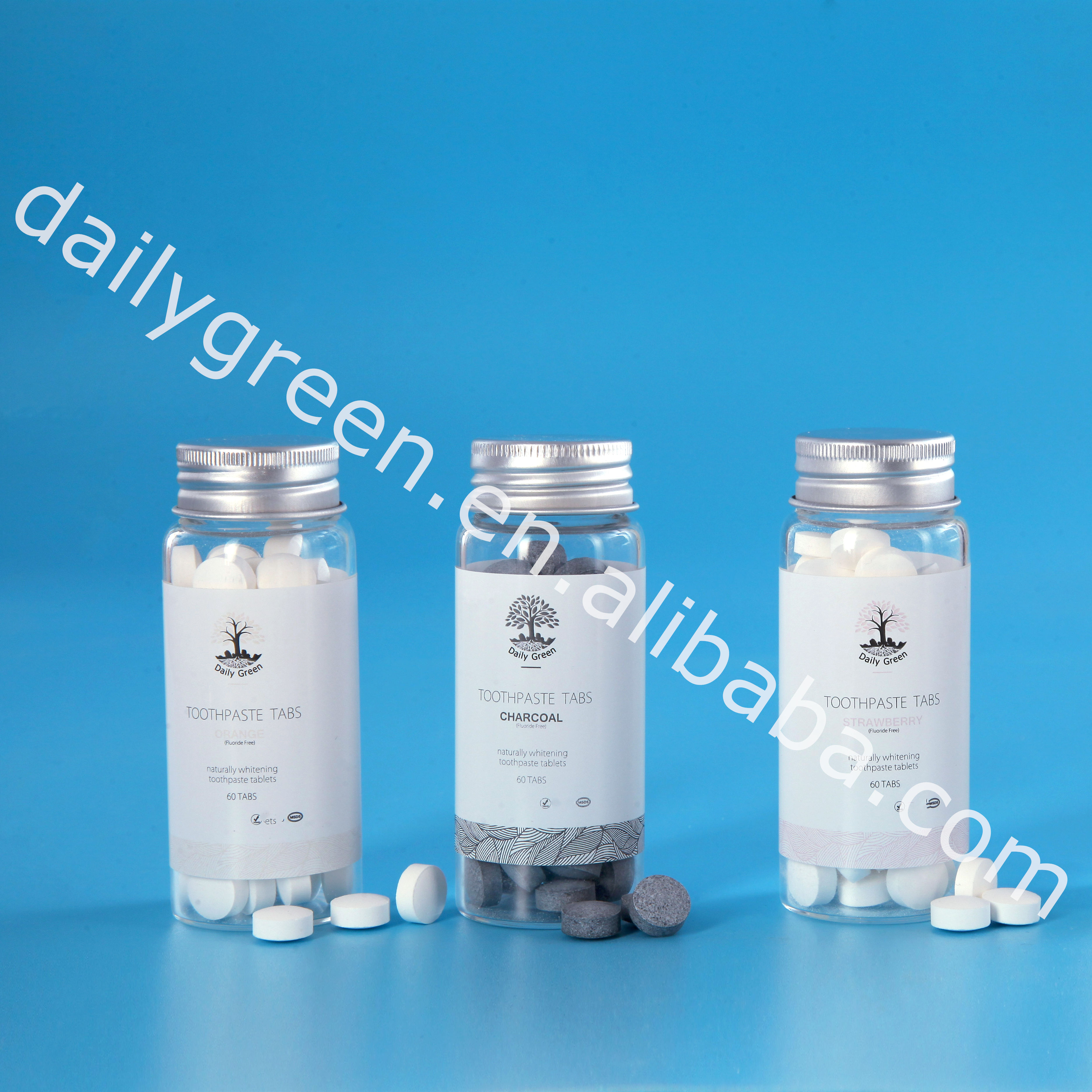 Sustainable Toothpaste Tabs Recycled Materials Vegan Tooth Tablets