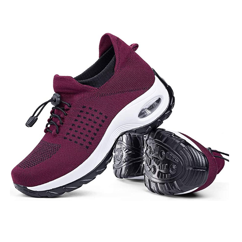 women's walking shoes sock sneakers mesh slip on air cushion lady girls modern jazz dancing easy shoes platform loafers