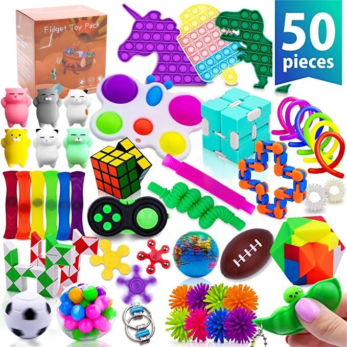 50 шт., антистрессовые сенсорные игрушки