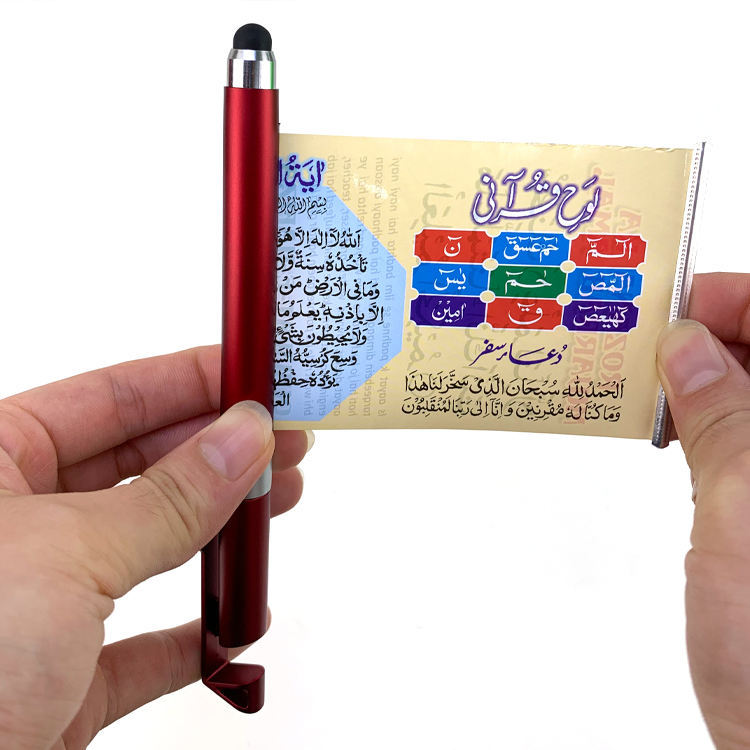 Promotional Customized Advertising Pull Out Retractable Banner Flag Pen with Paper Inside