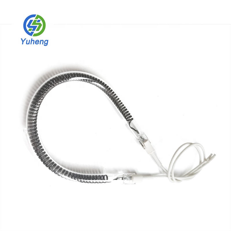 220 вольт Yuheng Промышленная Электрическая кварцевая Инфракрасная тепловая лампа из дальнего углеродного волокна для Печатных Чернил