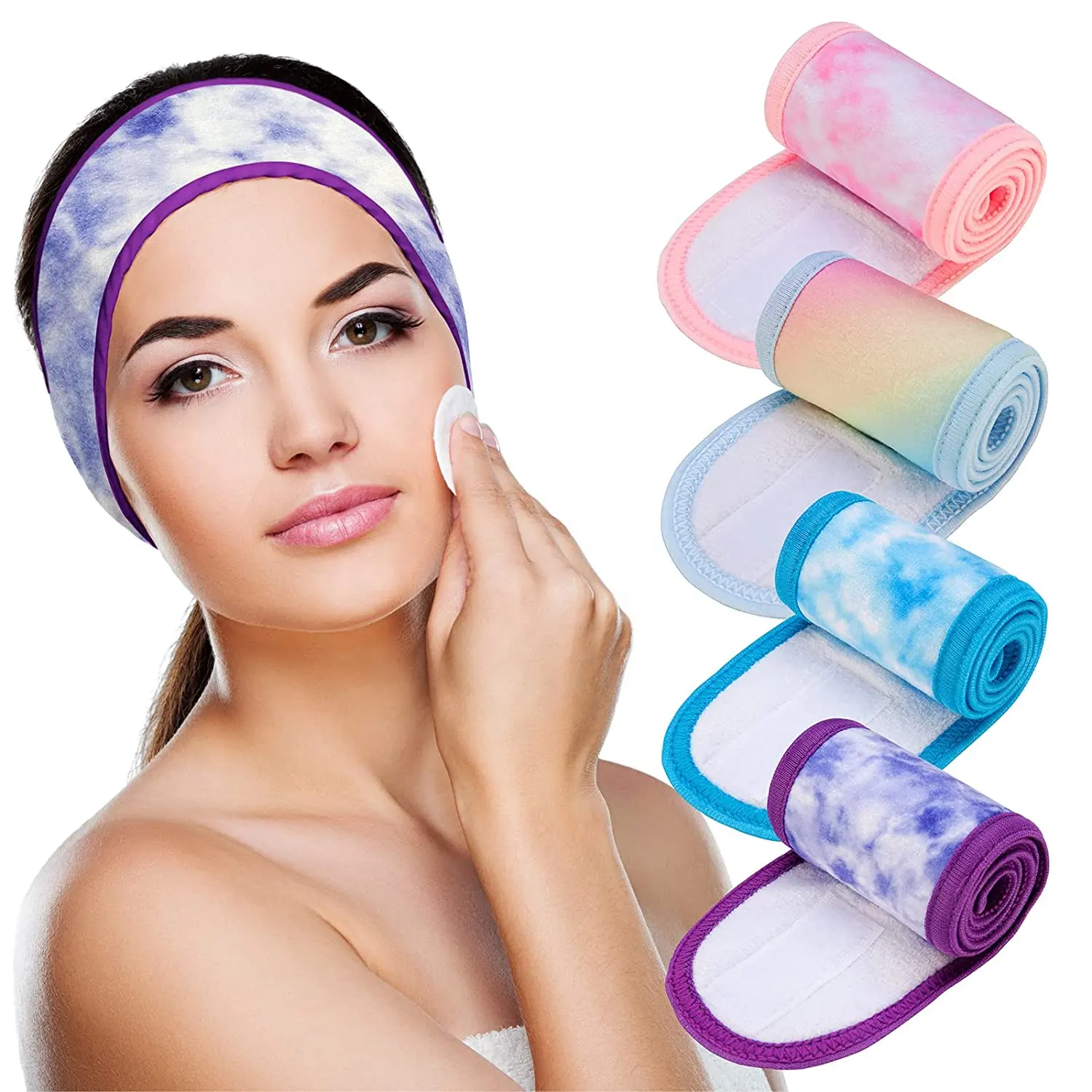 Terry Cloth head band for washing face Skincare vinchas de maquillaje Face Washing Shower Facial Mask Yoga Spa Facial Headband