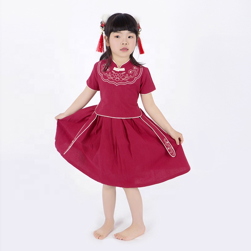 Chlidren's Hanfu dress Chinese folk dance clothes classical dress