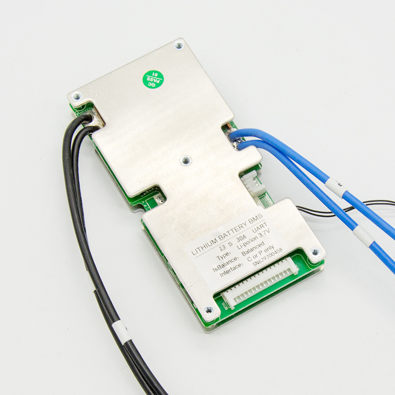 jiabaida 13S 48V 30A li-ion smart bms wireless uart equalization communication battery PCB control circuit board