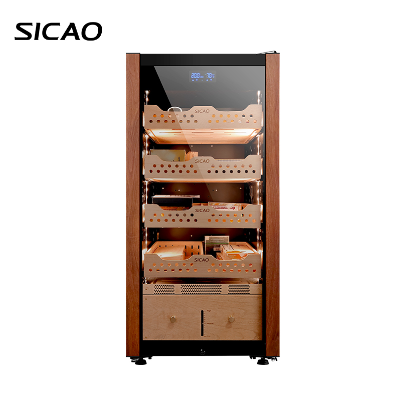SICAO 137L Электронный электрический холодильник для сигар humidor