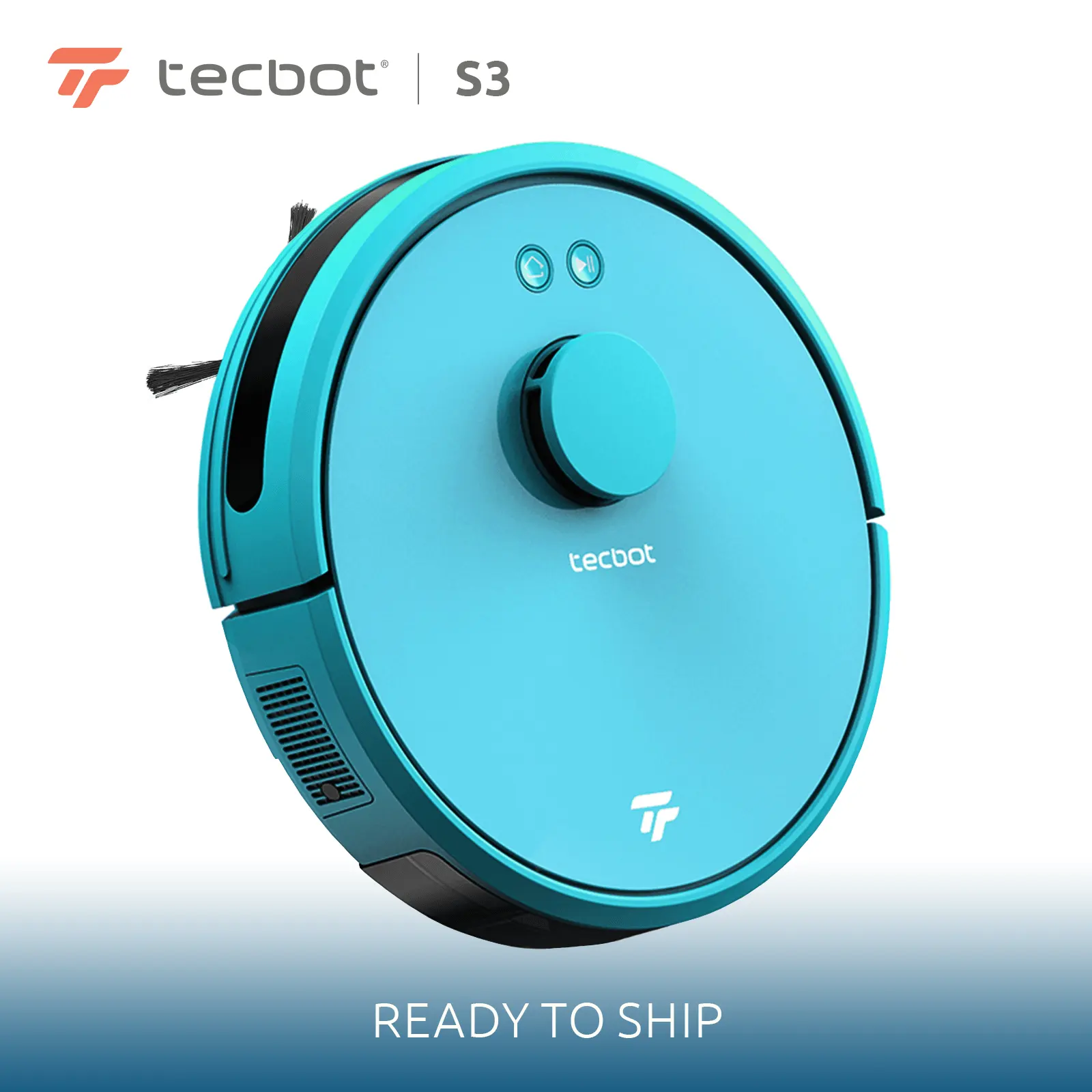 TECBOT OEM Home Intelligent Floor Auto Sweeping Vacuum Cleaning Machine Electric Automatic Cleaner Robot Wet And Dry 0.6-1 L