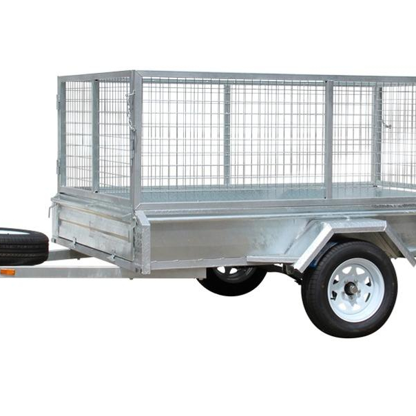 Новый 6X4 7X4 7X5 8X5 8X6 полностью сваренный оцинкованный ящик/клетка/Ферма/пошив/автомобильный прицеп