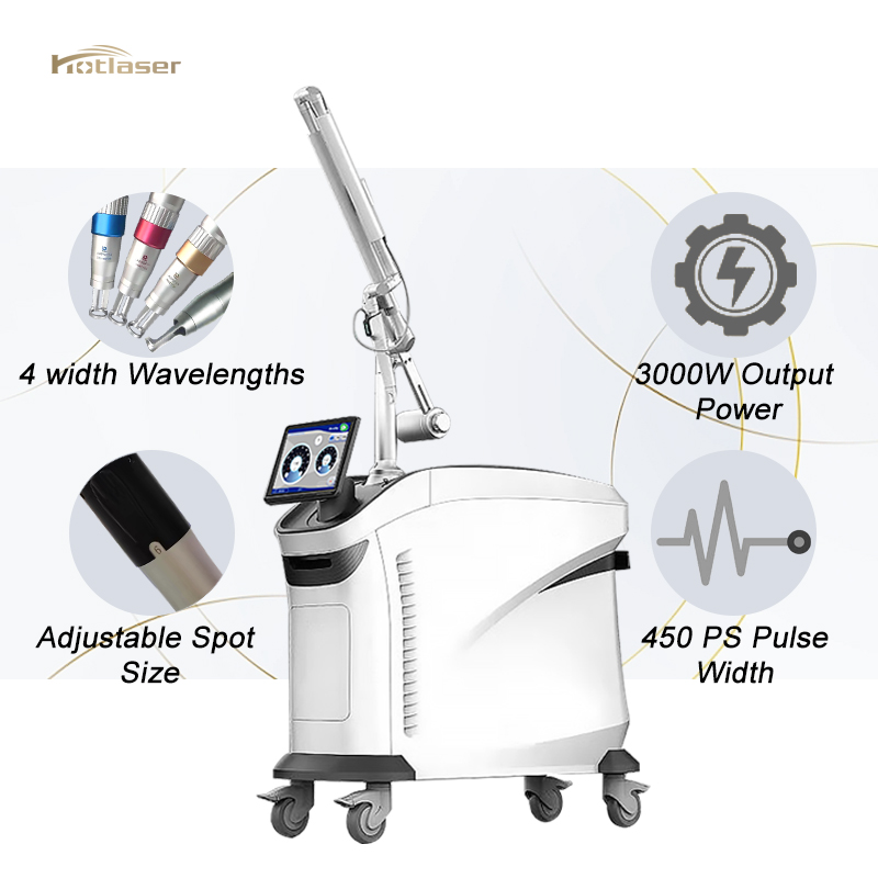 HOT Sale Picosecond Laser 1064nm 532nm Birthmark Tattoo Pigment Removal Picolaser Machine Salon Use