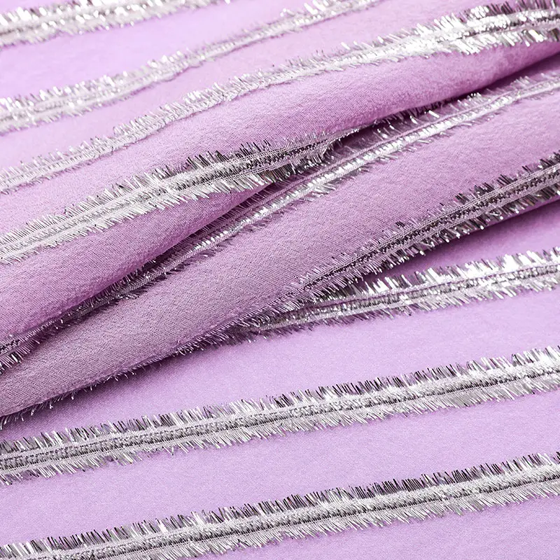 82%Mulberry Silk Fabric Wholesale Custom Plain Silk Cut Flower Metal Wire Georgette Fabric 10MM Fabric Silk With OEKO-TEX100