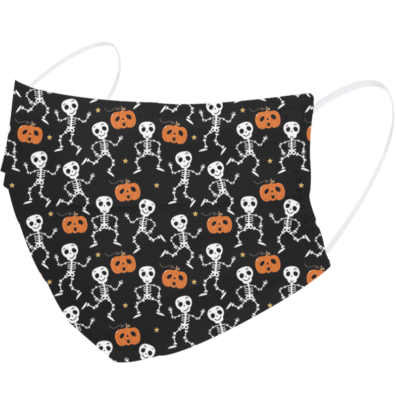 Custom Halloween Earloop 3 Layers Maskss Face Disposable For Daily Protection