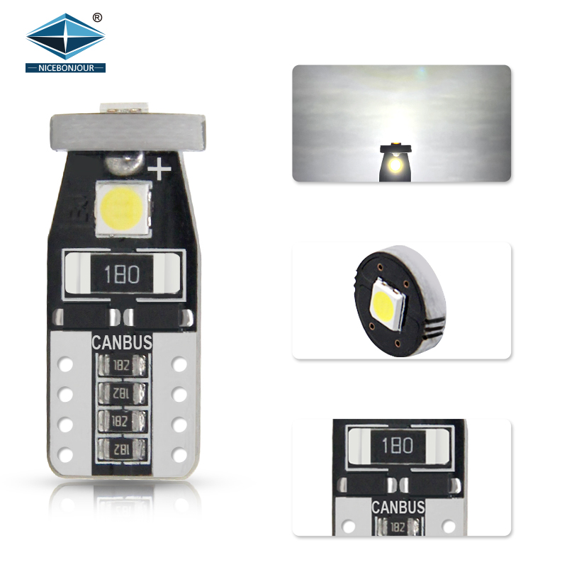 Автомобильный светодиод T10 высокая яркость 3030 03 smd w5w 194 168 автомобильная светодиодная лампа canbus t10