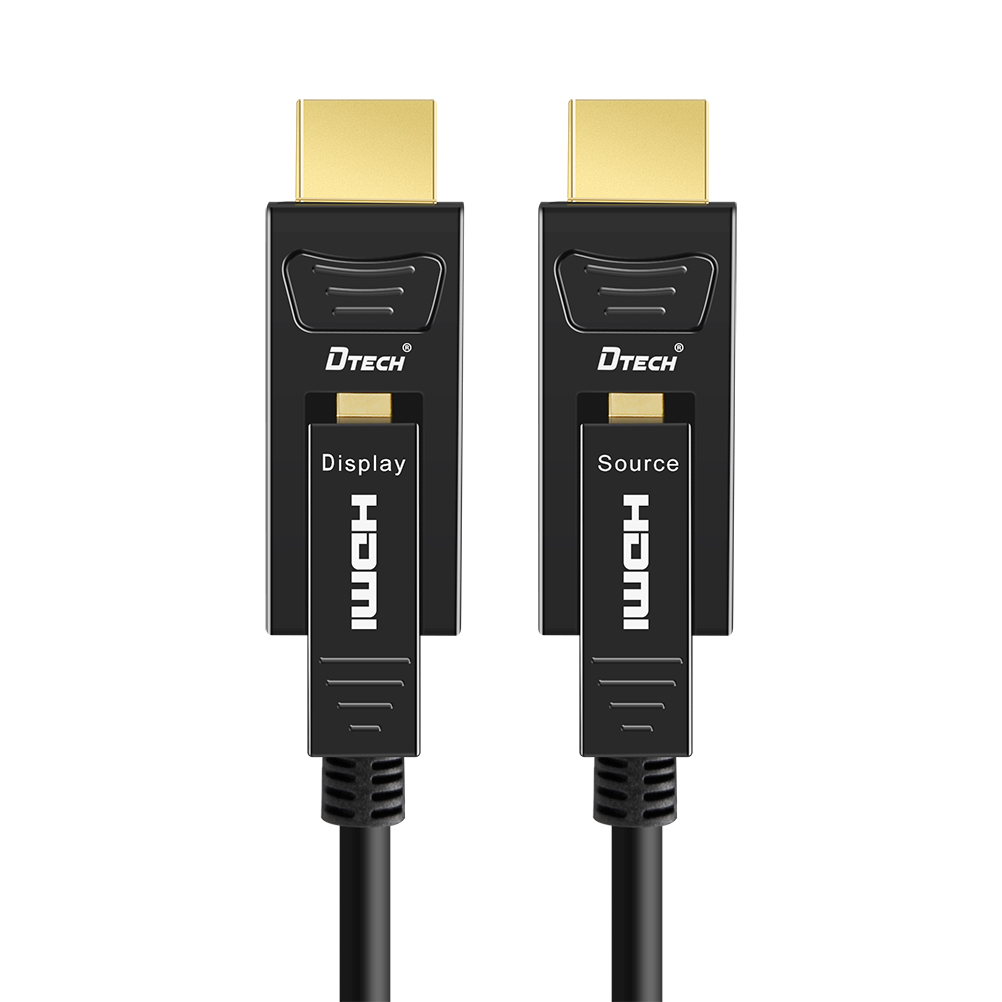 Высококачественный 5 м/8 м/10 м/15 м/20 м HDCP 2,2 AOC HDMI 2,0 в активный оптоволоконный кабель DTECH