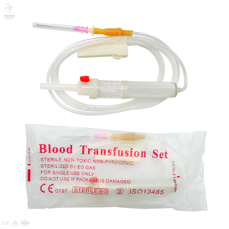 Chinese Manufacturer of Disposable Sterile Blood Transfusion Set with Needle With Injection Port