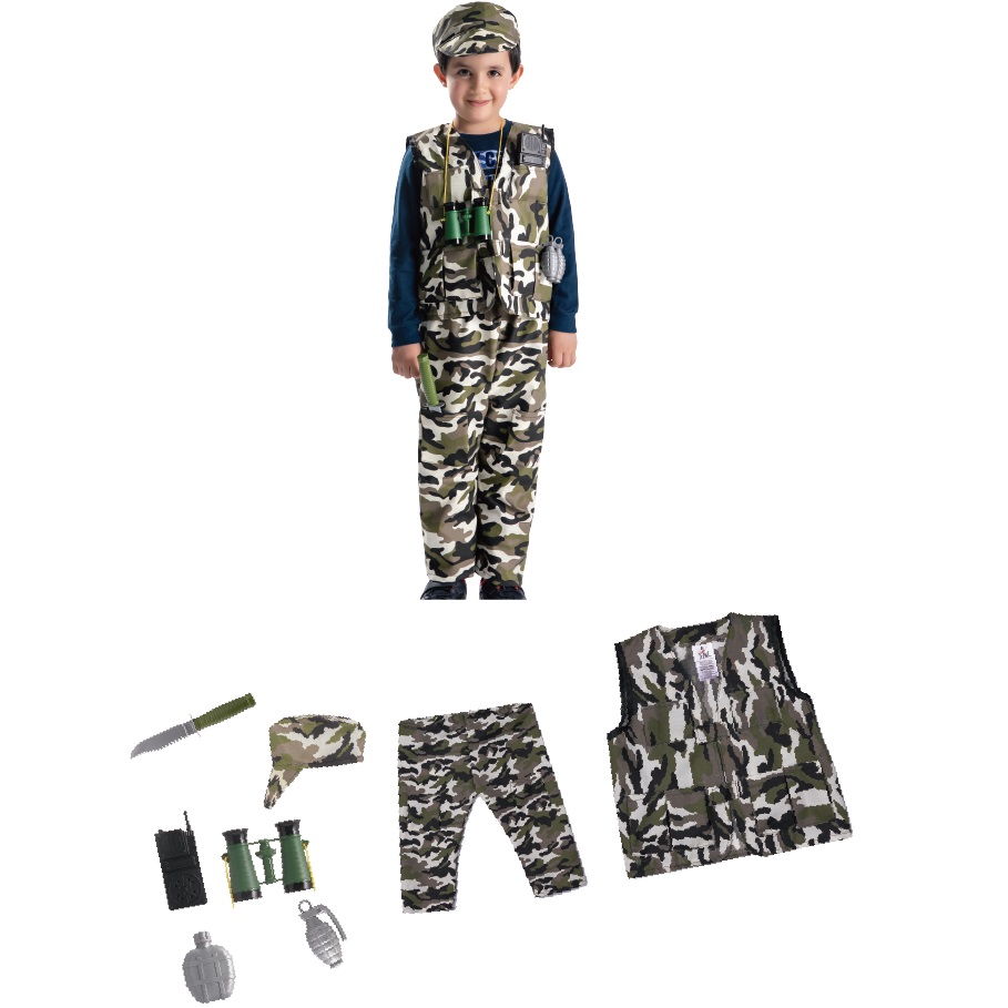 Army Camouflage Uniform Toys For 2020 Military Woodland Camouflage Kids Uniform Set With Hat