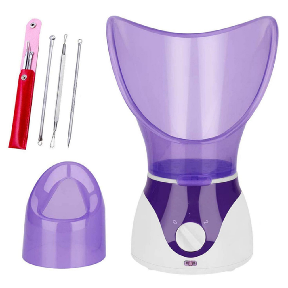 Purple Pink Color Ionic Nano Face Steamer Spa Sauna Steamer Facial Machine
