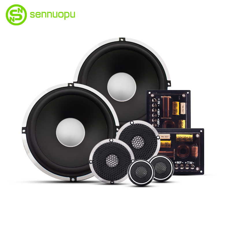 Sennuopu SK-8 Автомобильные колонки Hi-Fi ВЧ-2 дюйма Средний Lound 6,5 дюймов НЧ-динамик с 3 степенями свободы, компонент динамик 6,5 Дюймов