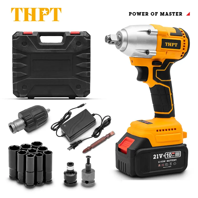 18 V Electric Brushless 1/2 Battery Rechargeable Cordless High Torque Impact Wrench