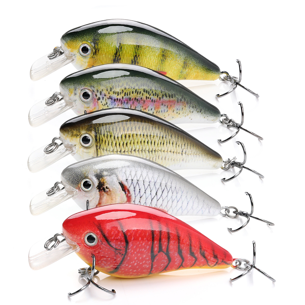 8 см 12 г Crankbaits Набор для басов рыболовные приманки жесткие приманки Topwater приманки Crank набор рыболовных снастей