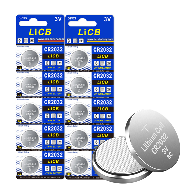 LiCB CR2032 BR2032 DL2032 ECR2032 KCR2032 3V Lithium Battery for Watches Toys Games