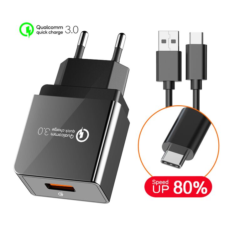 18 Вт Qualcomm quick charge 3,0 дорожный адаптер USB Wall oplader универсальное быстрое зарядное устройство для мобильного телефона