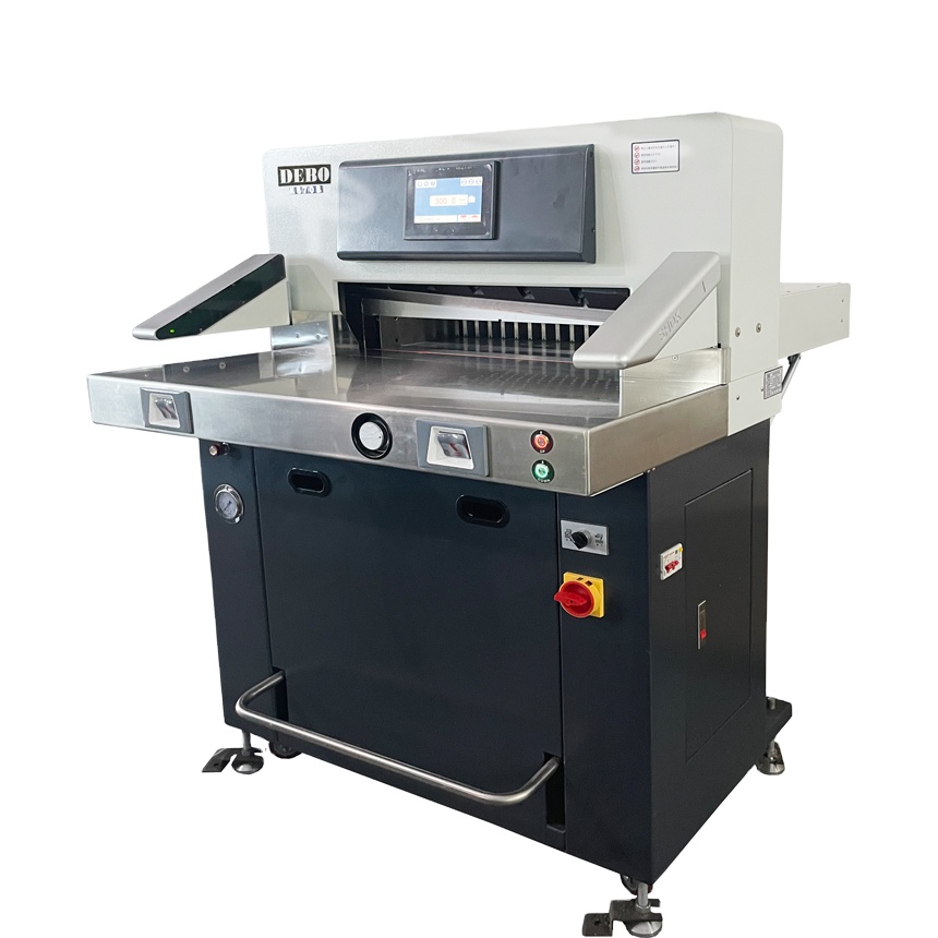 DEBO 670 touchpad double guide electric safety guard guillotine paper cutter heavy duty