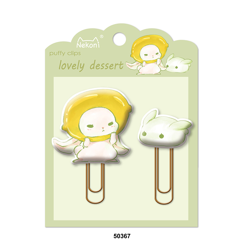 Nekoni Cute Bookmark Decorative Soft PVC Rubber Cartoon Holder Bookmark Custom Office Paper Clip Kawaii Paper Clip