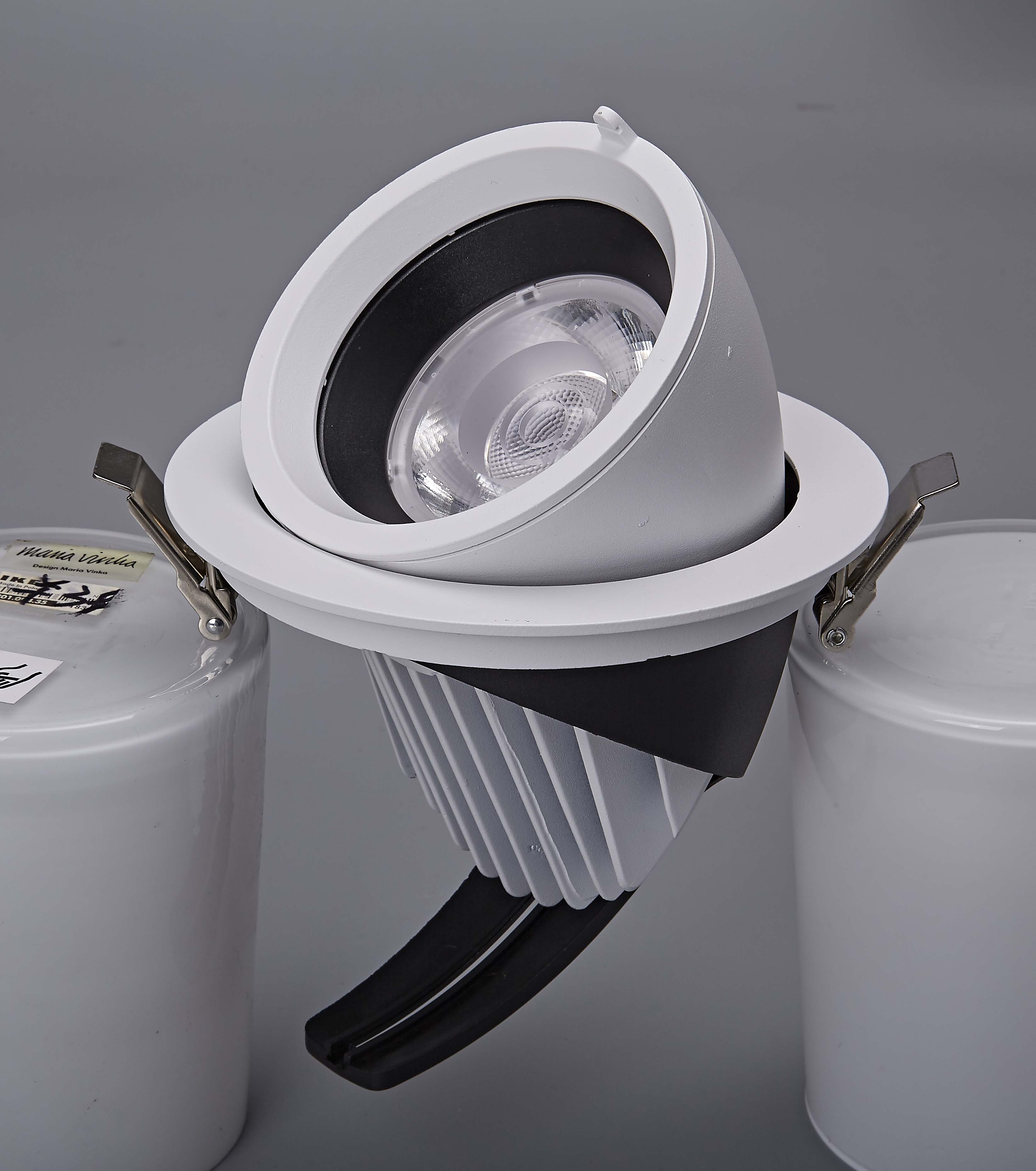 Выреза 120mm led cob gimbal для модификации 20 Вт коммерческой окна свет диммируемого точечного светильника 8w