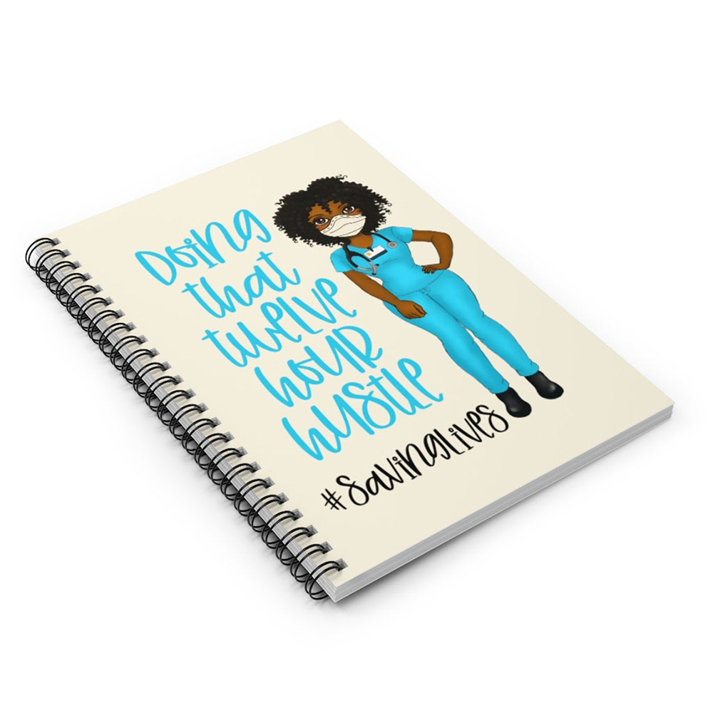 Custom Printed Free Sample Spiral Ruled Lined Paper Nurse Doctor Planner Notebook Agenda
