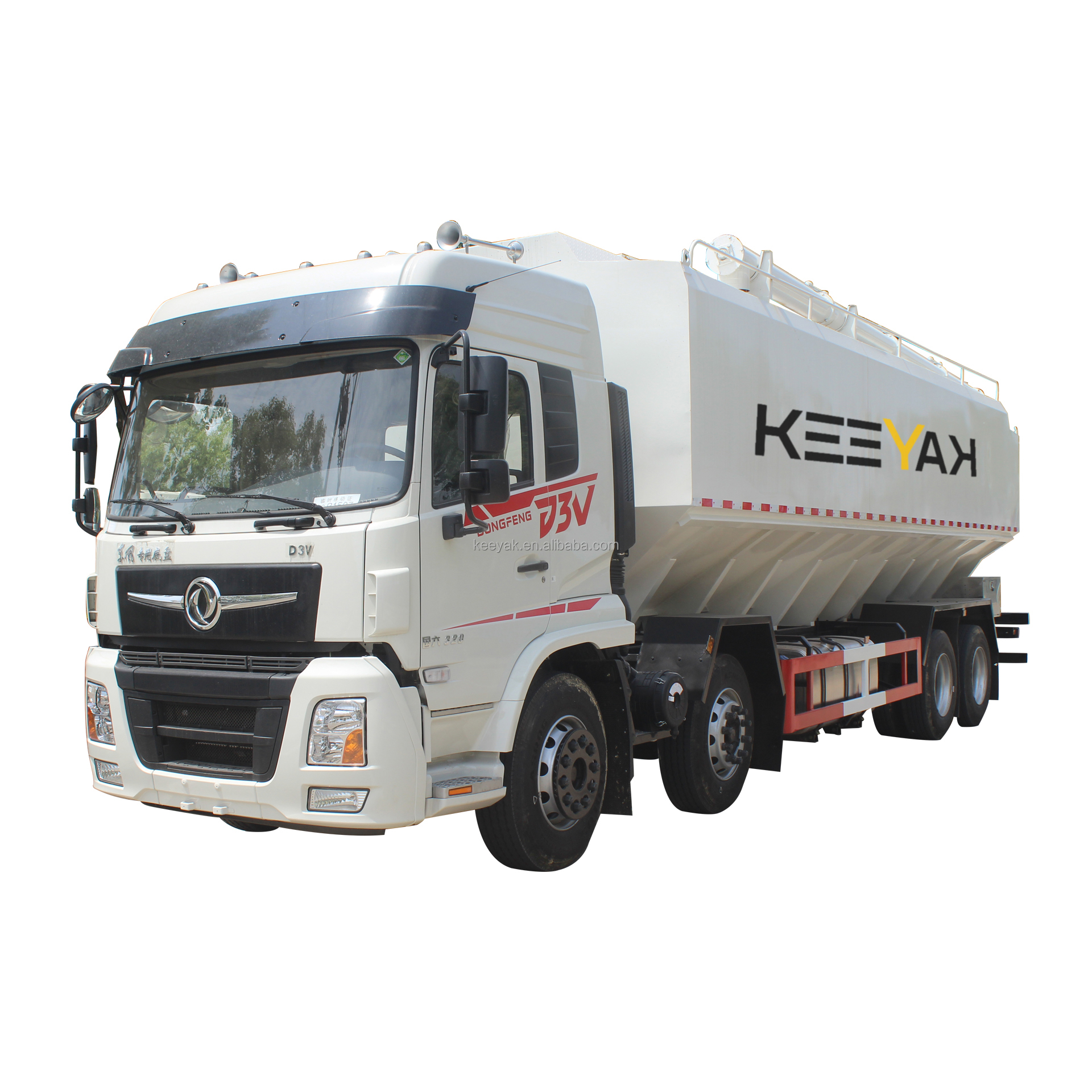 2023 Новинка Dongfeng 8x4 Автоцистерна для подачи корма для продажи крупногабаритный зерна грузовик брендовый грузовик для подачи корма крупногабаритный 22 МТ 4 бункера