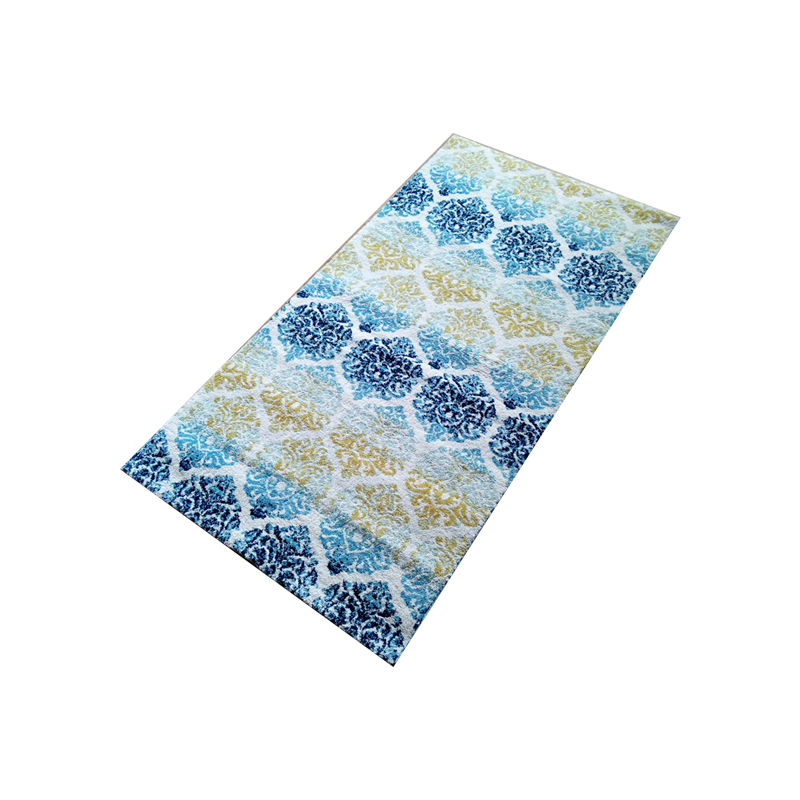 Woven Wilton ultra soft microfiber polyester modern mat rug