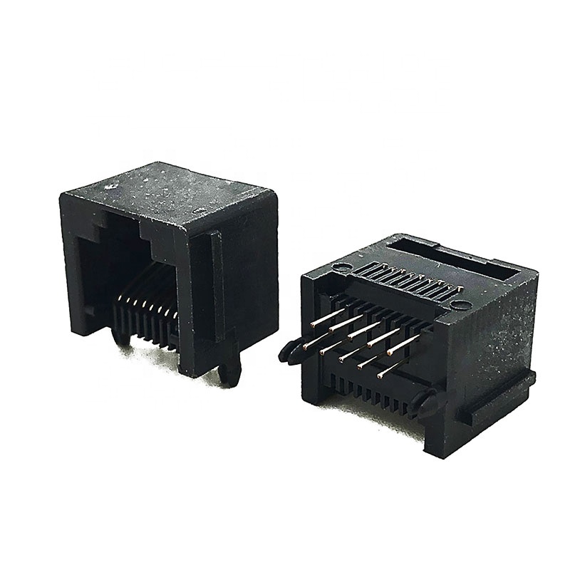 5521 модульный разъем RJ50 PCB гнездо ушной боковой вход 10P10C прямоугольные разъемы Ethernet